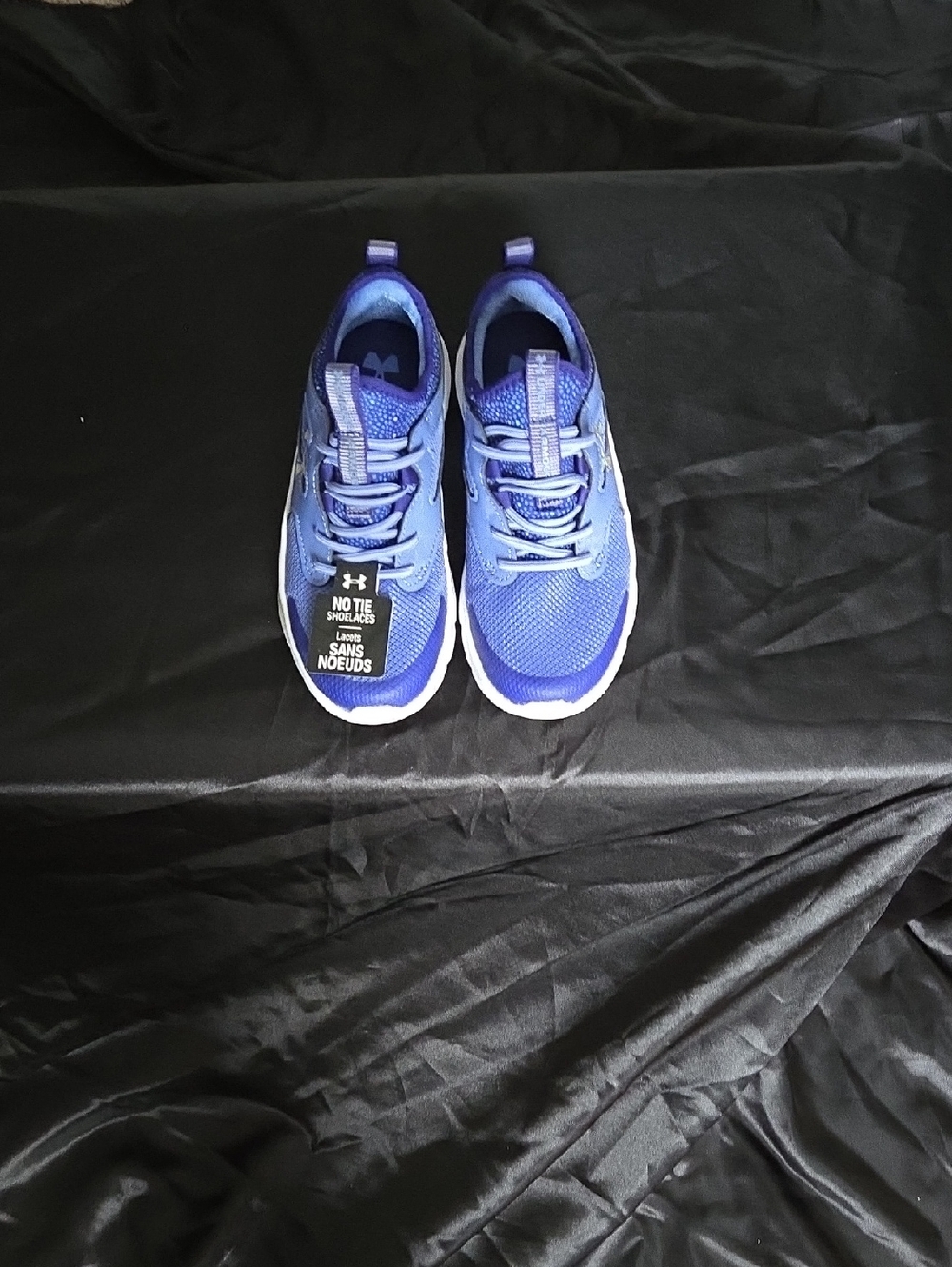 Under Armour Kids Blue No-Tie Athletic Sneakers